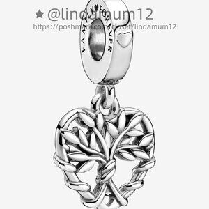 Pandora Heart Family Tree Dangle Charm